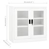 vidaXL B&uuml;roschrank Wei&szlig; 90x40x90 cm Stahl