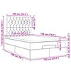 vidaXL Ottoman-Bett mit Matratzen Schwarz 120x190 cm Samt