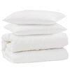 vidaXL Bettdecken Set 3 pcs Wei&szlig; Mikrofaser und Daunenfedern