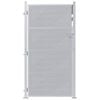vidaXL Gartentor mit Schloss Silber 96 x 180 cm Edelstahl
