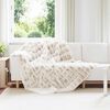 vidaXL Kunstfell Kaninchenfell Decke Olite Wei&szlig; 150 x 220 cm Polyester