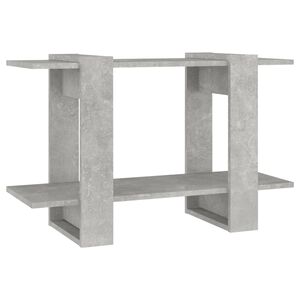 vidaXL B&uuml;cherregal/Raumteiler Betongrau 80x30x51 cm