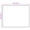 vidaXL Teppichl&auml;ufer MARSA Grau 100 x 80 cm Polyester und PVC