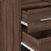 vidaXL Highboard Braun Eichen-Optik 30x42,5x185 cm Holzwerkstoff