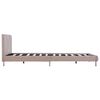 vidaXL Bettgestell Cappuccino-Braun Kunstleder 140x200 cm
