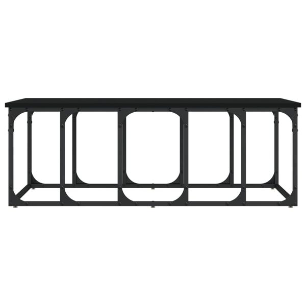 vidaXL Couchtisch Schwarz 100x50x35,5 cm Holzwerkstoff