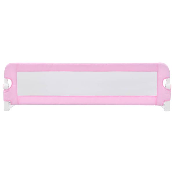 vidaXL Kleinkind-Bettschutzgitter Rosa 120x42 cm Polyester