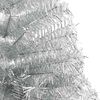 vidaXL K&uuml;nstlicher vorbeleuchteter Weihnachtsbaum Silber 240 cm PET