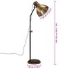 vidaXL Stehleuchte 25 W Antik Messing 30x30x100-150 cm E27