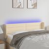 vidaXL LED Kopfteil Creme 147x16x78/88 cm Stoff