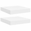 vidaXL Schweberegale 2 Stk. Wei&szlig; 23x23,5x3,8 cm MDF