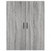 vidaXL Highboard Grau Sonoma 69,5x34x180 cm Holzwerkstoff