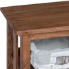 vidaXL Beistelltisch Braun Massivholz Mahagoni