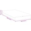 vidaXL Matratze Wei&szlig; und Grau 80 x 160 cm Jacquard-Stoff