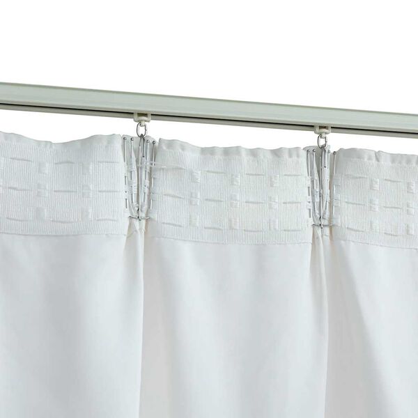 vidaXL Verdunkelungsvorh&auml;nge mit Haken 2 Stk. Grauwei&szlig; 140x245 cm