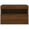 vidaXL TV-Wandschrank mit LED-Leuchten Braun Eichen-Optik 60x30x40 cm