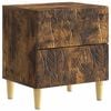 vidaXL Nachttisch Ger&auml;ucherte Eiche 43 x 34,5 x 48 cm Holzwerkstoff