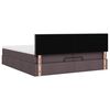 vidaXL Ottoman-Bett mit Matratze Dunkelbraun 200x200 cm Stoff