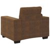 vidaXL | Sofa-Sessel | mit Kissen Braun Kunstleder und Holz