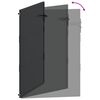 vidaXL Gartentor Schwarz 100 x 125 cm Pulverbeschichteter Stahl