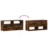 vidaXL TV-Wandschrank mit LED-Beleuchtung R&auml;uchereiche 100x31x45 cm