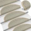 vidaXL Stufenmatten Selbstklebend Sisal-Optik 30Stk 65x21x4cm Hellgr&uuml;n