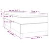 vidaXL Boxspringbett mit Matratze Hellgrau 100x200 cm Stoff