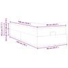 vidaXL Bettgestell mit Matratze mit Matratze 2 pcs Wei&szlig; PVC