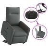 vidaXL Relaxsessel mit Aufstehhilfe Dunkelgrau Stoff