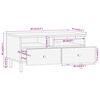 vidaXL Couchtisch 80x54x40 cm Massivholz Mango
