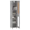 vidaXL Highboard Betongrau 34,5x34x180 cm Holzwerkstoff
