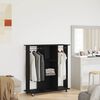 vidaXL Kleiderschrank mit Regal Schwarz Eichen-Optik 102 x 38 x 110 cm