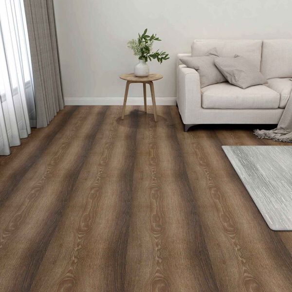 vidaXL Bodenplanken 55 pcs Braun 5,11 m&sup2; PVC