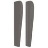 vidaXL Boxspringbett mit Matratze Grau 90x200 cm Kunstleder