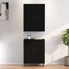 vidaXL Highboard Schwarz 70x34x180 cm Holzwerkstoff