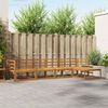 vidaXL Outdoor-Sofagarnitur mit Kissen 5 pcs Natur und Creme