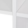 vidaXL Treppenregal B&uuml;cherregal 142 cm Wei&szlig;