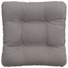 vidaXL Sitzkissen 4 pcs Taupe 45 x 45 x 12 cm Stoff
