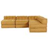 vidaXL Modulares Sofa 4 pcs Gelb Stoff