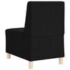 vidaXL Modulares Armfreies Sofa 2 pcs Schwarz 55 x 74 x 82 cm Stoff