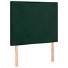 vidaXL Boxspringbett mit Matratze Dunkelgr&uuml;n 90x200 cm Samt