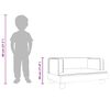 vidaXL Kindersofa Schwarz 60x40x30 cm Kunstleder