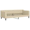 vidaXL Tagesbett Creme 80x200 cm Stoff