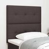 vidaXL H&ouml;henverstellbares Kopfteil Dunkelbraun 90 cm Stoff