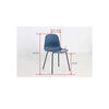 Venture Home Esszimmerst&uuml;hle 2 Stk. Arctic Kunststoff Schwarz und Blau