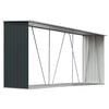 vidaXL Brennholzlager Verzinkter Stahl 330x84x152 cm Anthrazit