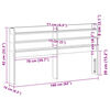 vidaXL Kopfteil mit Ablagen Wachsbraun 150 cm Massivholz Kiefer