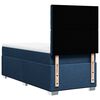 vidaXL Boxspringbett mit Matratze Blau 100x200 cm Stoff