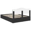vidaXL Aufbewahrungsbett Schwarz 140 x 190 cm Holzwerkstoff