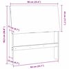 vidaXL Gepolstertes Kopfteil Taupe 90 cm Massives Kiefernholz
